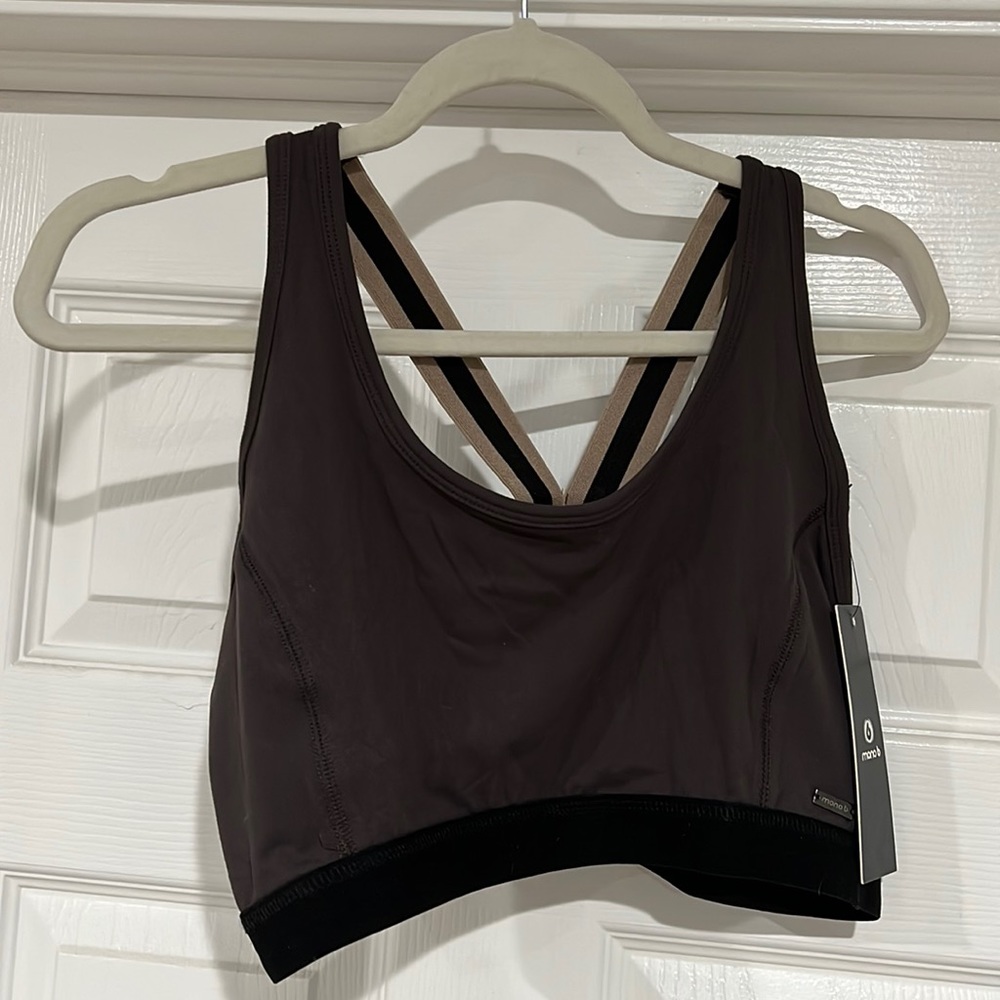 NWT Grey Sports Bra Size Large
